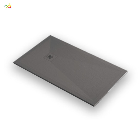 Base chuveiro Gealcoat Art Stone 80x80 antracite