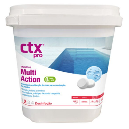 CTX-393 Cloro pastilhas multiação de dissolução lenta  5Kg